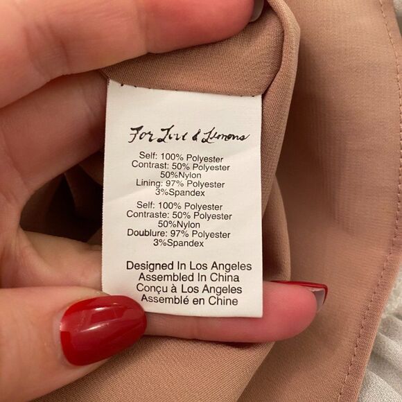 For Love and Lemons Carolina White Lace Long Sleeve Floral Mini Dress - Picture 9 of 11